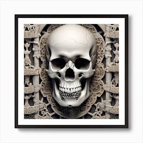 Skull Skull Skull Skull Skull Skull Skull Skull Skull Art Print