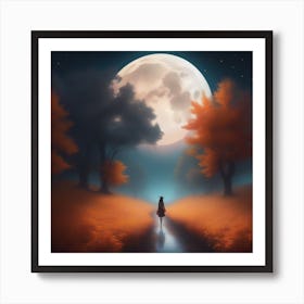 Harvest Moon Dreamscape 5 Art Print