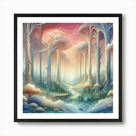 Fantasy Forest 8 Art Print