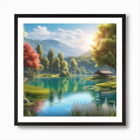 Asian Landscape 11 Art Print