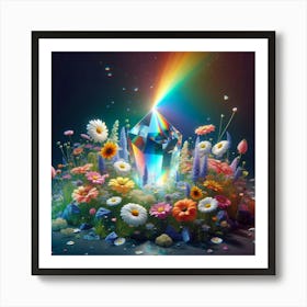 Rainbow Crystal Art Print