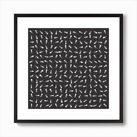 Black And White Dots Canvas Print Art Print