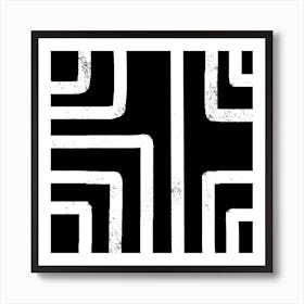 Maze Pattern Art Print