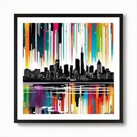 Chicago Skyline 11 Art Print