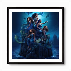 La Isla de las Sirenas Faeonia Art Print