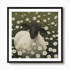 Sheep Fairycore Painting 5 Art Print