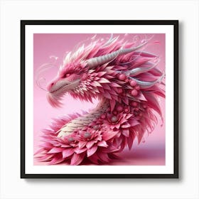 Pink Dragon 3 Art Print