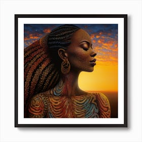 African Woman 68 Art Print