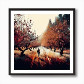 Autumn Trees Art Print