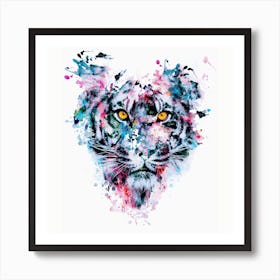 Tiger Square Art Print