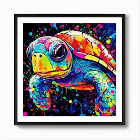 Colorful Turtle 2 Art Print