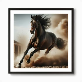 Horse Galloping Art Print