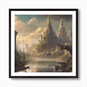 Fantasy City 92 Art Print