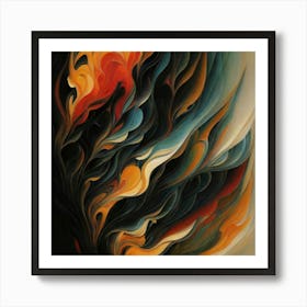 Flames Of Fire Art Print