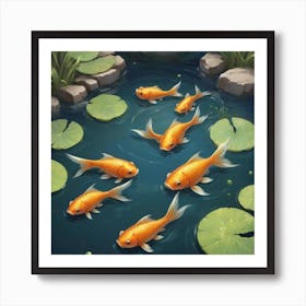 Goldfishes Art Print