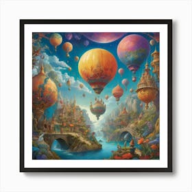 Hot Air Balloons Art Print 1 Art Print