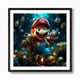 Mario Bros 15 Art Print