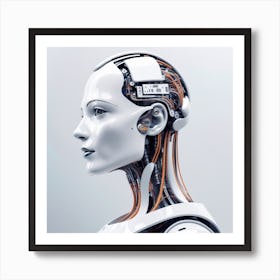 Cyborg Woman 26 Art Print