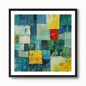 Abstract Squares 16 Art Print