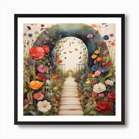 Garden Path 10 Art Print