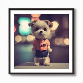 Cute Dog Art Print