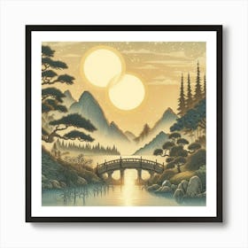 Japanese Landscape Art Print