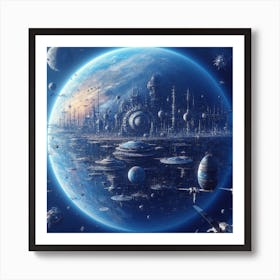 Space City 19 Art Print