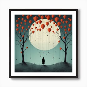 Sky Lanterns Art Print