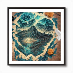 Heart Of The Mountains Art Print