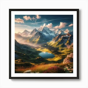 Landscape Painting 14 Art Print