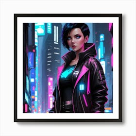 City of Neon Dreams Art Print