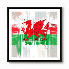 Wales Flag 2 Art Print