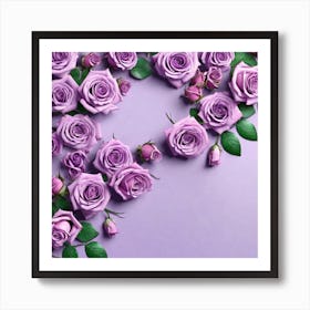 Purple Roses 44 Art Print