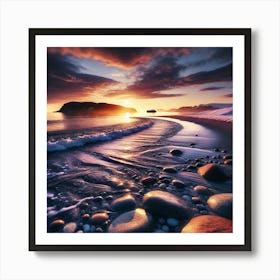 Artic Sunset 4 Art Print