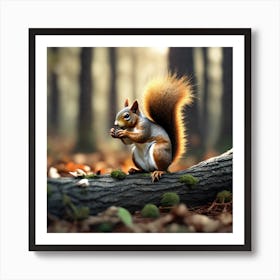 Squirrel In The Forest 332 Poster