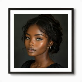 Portrait Of African American Woman Art Print