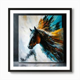 Horse Painting Art Print