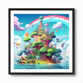 Fairytale Island Art Print