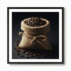 Coffee Beans In A Sack 3 Art Print