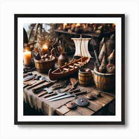 Viking Artifacts Art Print