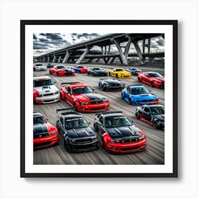 Mustangs Art Print