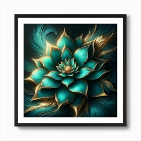 Blue Flower 5 Art Print