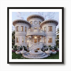 Mediterranean Villa Art Print