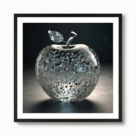 Apple With Music Notes 17 Art Print