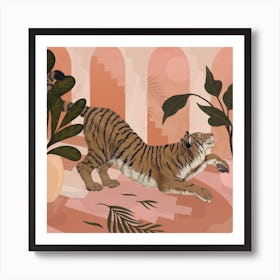 Easy Tiger Square Art Print