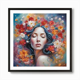 Flower Girl Art Print