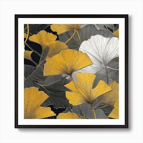 Ginkgo Leaves 32 Art Print