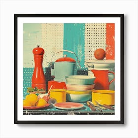 Vintage Kitchen 2 Art Print