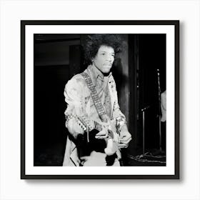 American Guitarist, Composer And Singer Jimi Hendrix Art Print