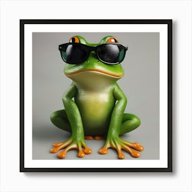 Frog In Sunglasses 2 Art Print